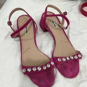 Pink Miu Miu sandals